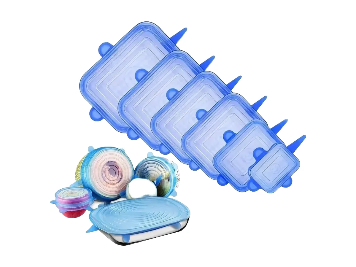 מכסי סיליקון נמתחים בגדלים שונים